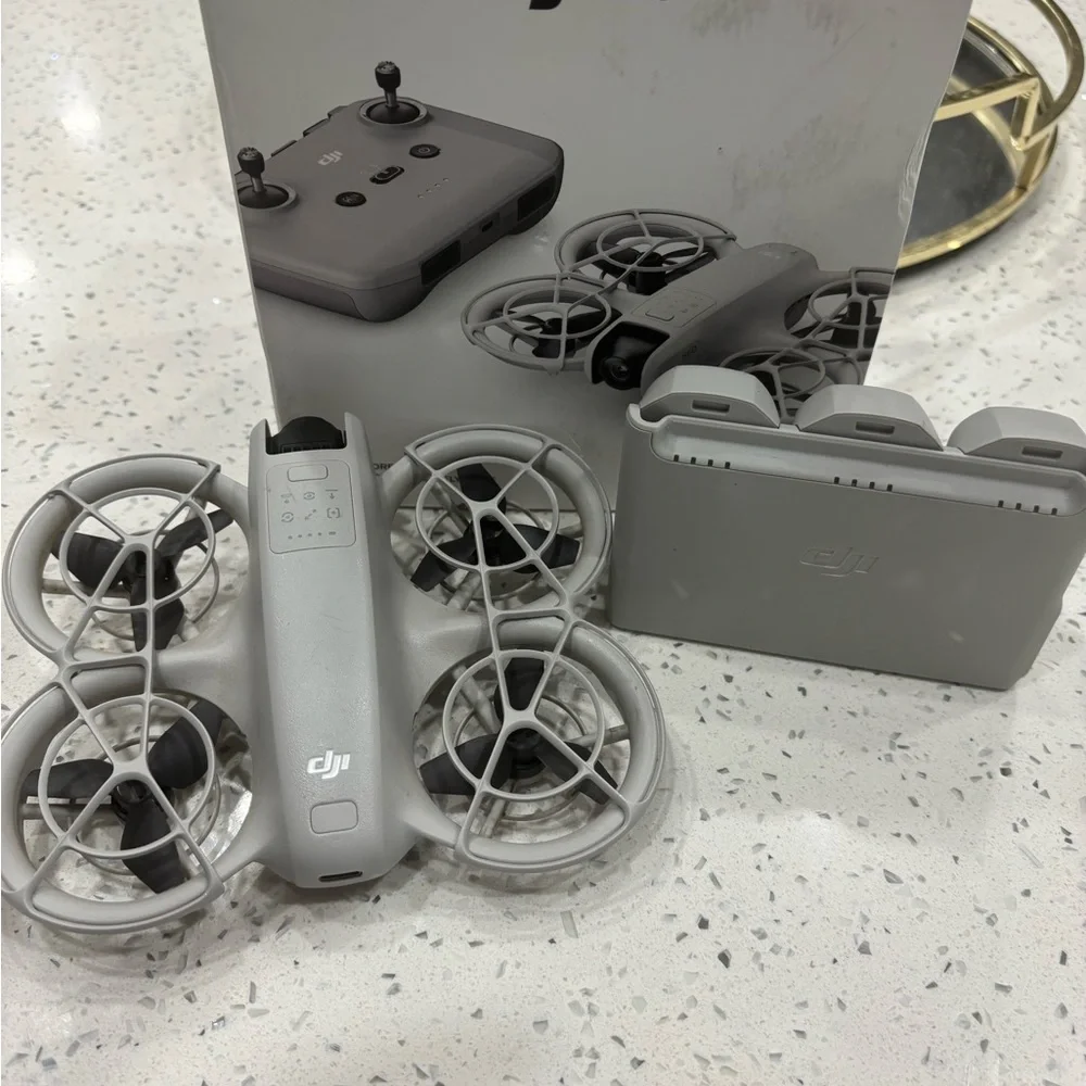 DJI Gray Drone with Controller and Accessories